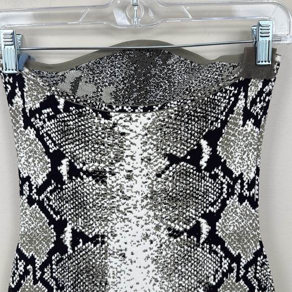 KHAITE Rumer Strapless Snake-Print Midi Dress small euc - Picture 10 of 14